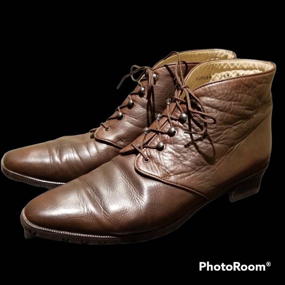 Vintage BALLY Womens Leather Boots (Size 9.5M)